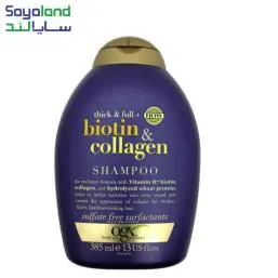 شامپو بیوتین و کلاژن او جی ایکس OGX  OGX Thick & Full Biotin & Collagen Shampoo 385m