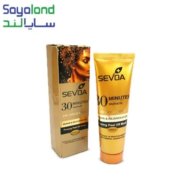 ماسک صورت طلا سودا