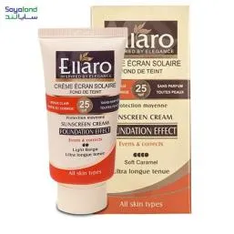 کرم ضد آفتاب رنگی الارو ELLARO مدل SPF+25